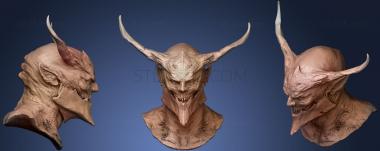 3D модель Голова демона 8 (STL)